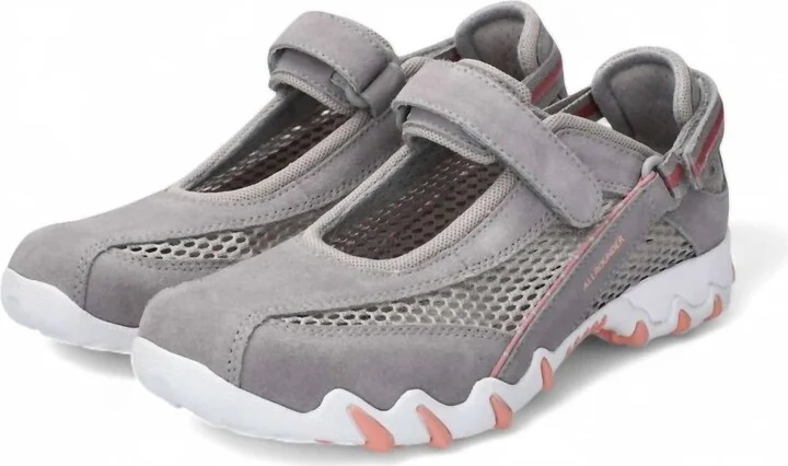 Women's Niro Mary Jane Flat Shoes In Grey