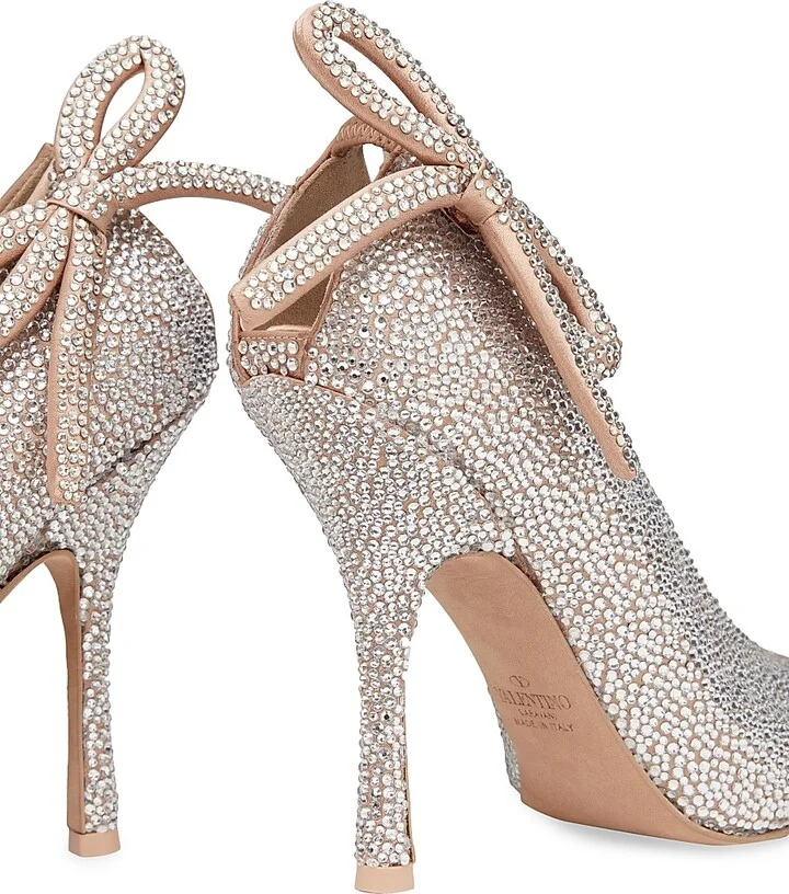 Women's Nite-Out 110MM Pumps with Crystals - Crystal - Size 6.5 - Image 5
