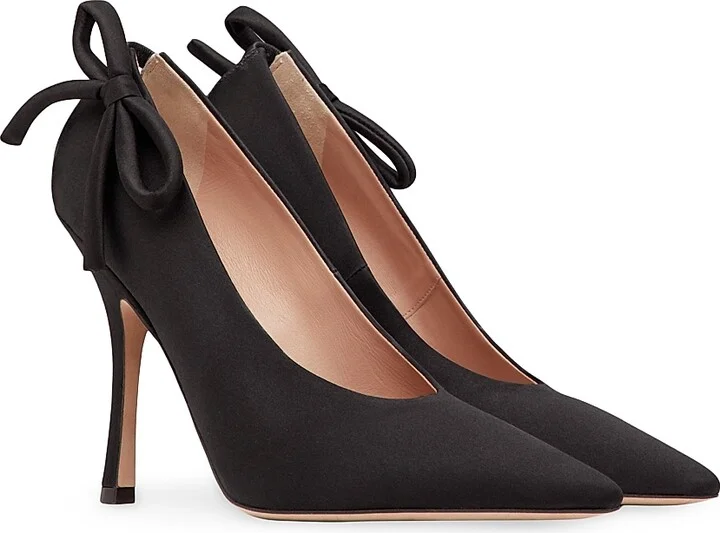 Women's Nite-Out Satin 110MM Pumps - Black - Size 11.5 - Image 2