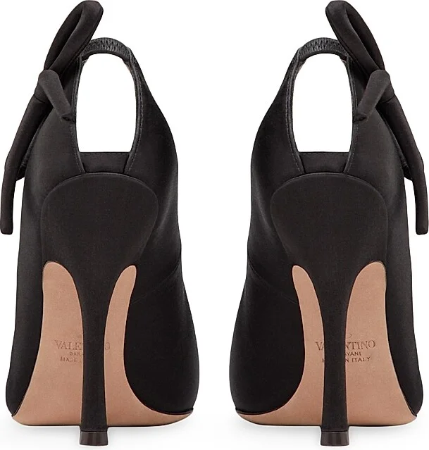 Women's Nite-Out Satin 110MM Pumps - Black - Size 11.5 - Image 3