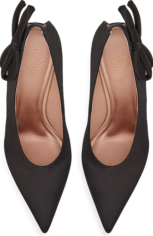 Women's Nite-Out Satin 110MM Pumps - Black - Size 11.5 - Image 4