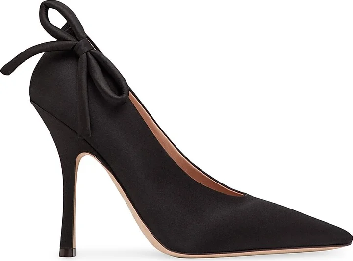 Women's Nite-Out Satin 110MM Pumps - Black - Size 11.5