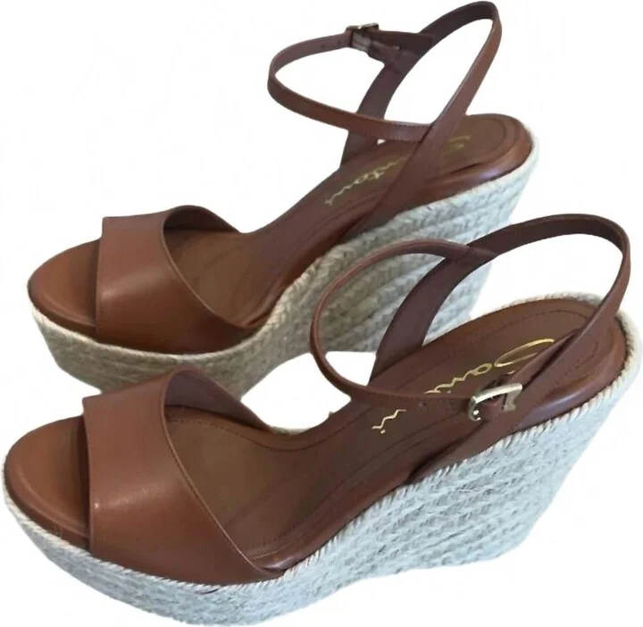 Women's Nizza Wedge In Brown/honey