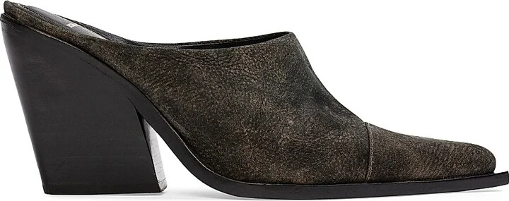 Women's Noa 100MM Western Mules - Olive - Size 5.5