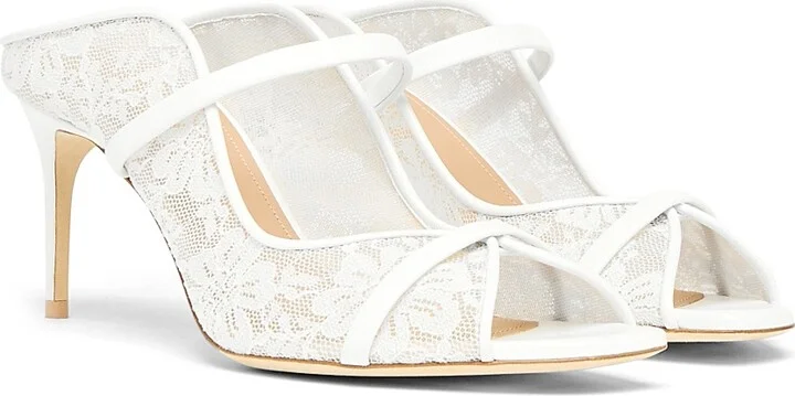 Women's Noah 70MM Lace Sandals - White - Size 12 - Image 2