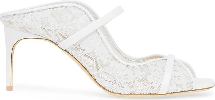 Women's Noah 70MM Lace Sandals - White - Size 12