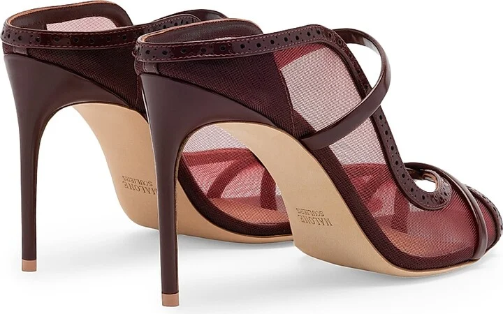 Women's Noah 90MM Mesh Sandals - Burgundy Rosewood - Size 12 - Image 3