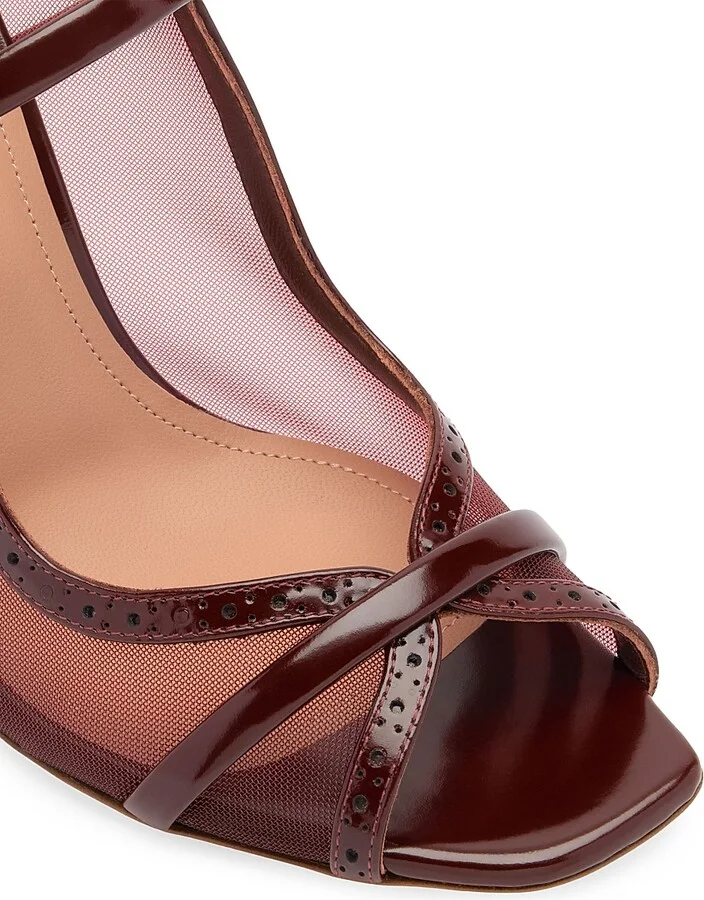 Women's Noah 90MM Mesh Sandals - Burgundy Rosewood - Size 12 - Image 4