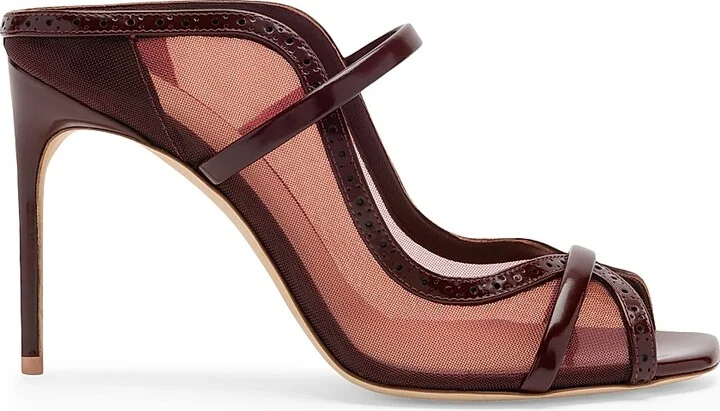 Women's Noah 90MM Mesh Sandals - Burgundy Rosewood - Size 12
