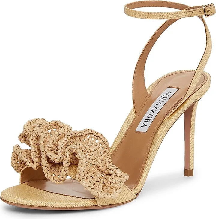 Women's Noches Tropicales 85MM Woven Sandals - Natural - Size 10 - Image 2