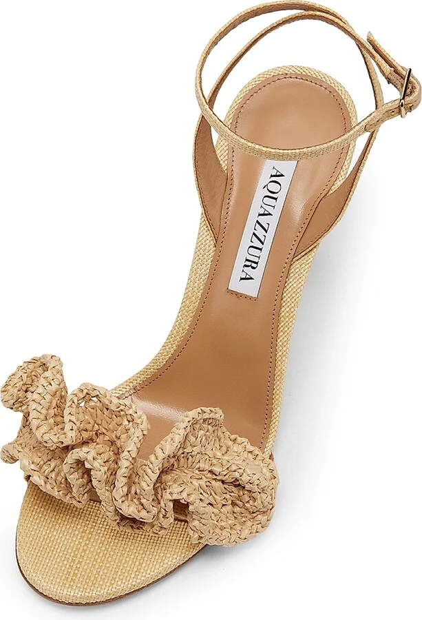 Women's Noches Tropicales 85MM Woven Sandals - Natural - Size 10 - Image 4