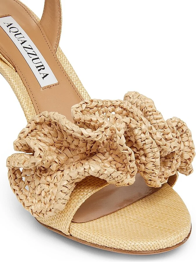 Women's Noches Tropicales 85MM Woven Sandals - Natural - Size 10 - Image 5