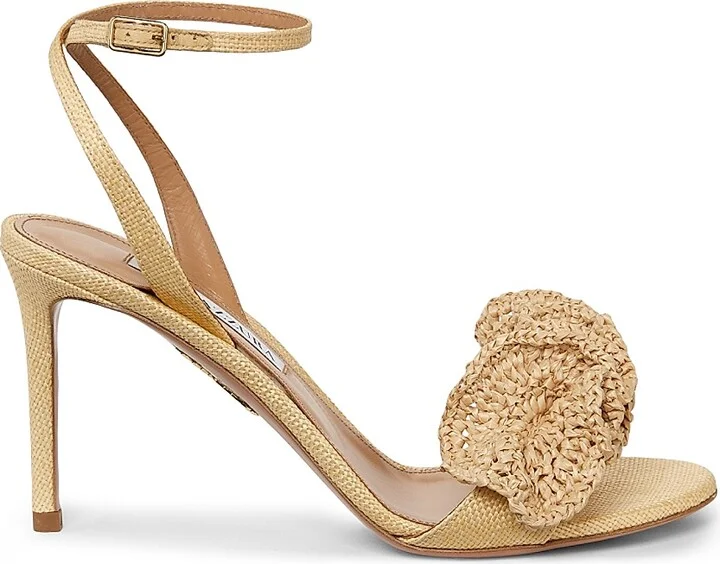 Women's Noches Tropicales 85MM Woven Sandals - Natural - Size 10