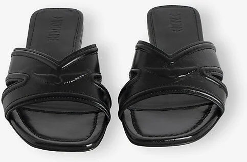 Womens Noir Azora Leather Mules Eur 37 / 4 Uk Women - Image 2