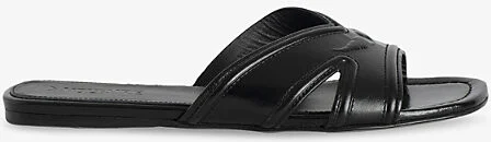Womens Noir Azora Leather Mules Eur 37 / 4 Uk Women