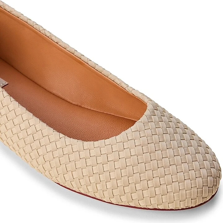 Women's Nomad Ballet Flats - Ecru - Size 5 - Image 3