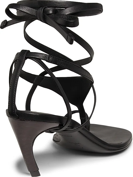 Women's Nova 65MM Leather Sandals - Black - Size 6 - Image 3