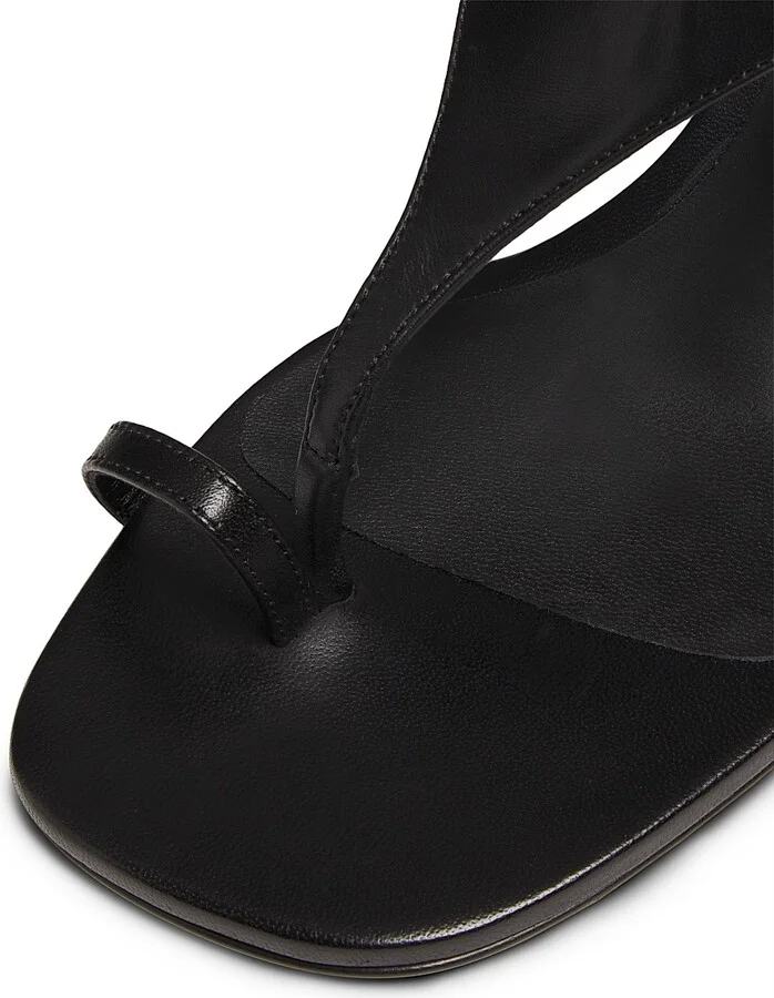 Women's Nova 65MM Leather Sandals - Black - Size 6 - Image 6