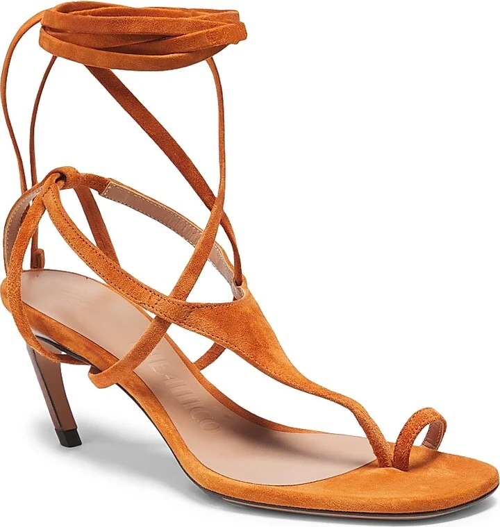 Women's Nova 65MM Suede Sandals - Tan - Size 6 - Image 2