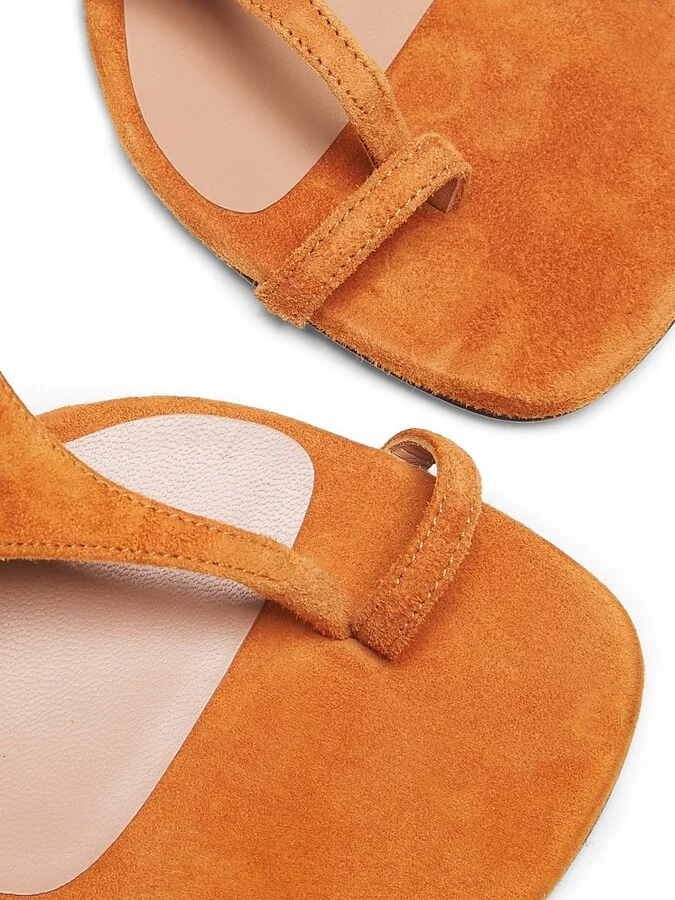 Women's Nova 65MM Suede Sandals - Tan - Size 6 - Image 6