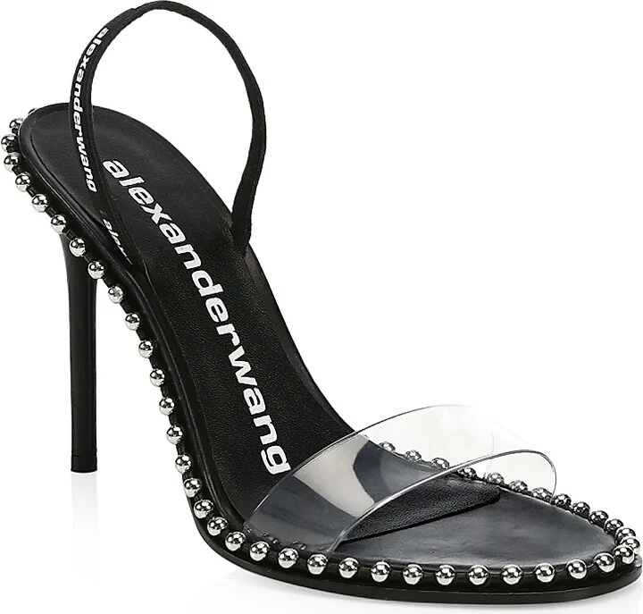 Women's Nova Studded Slingback Sandals - Black - Size 5