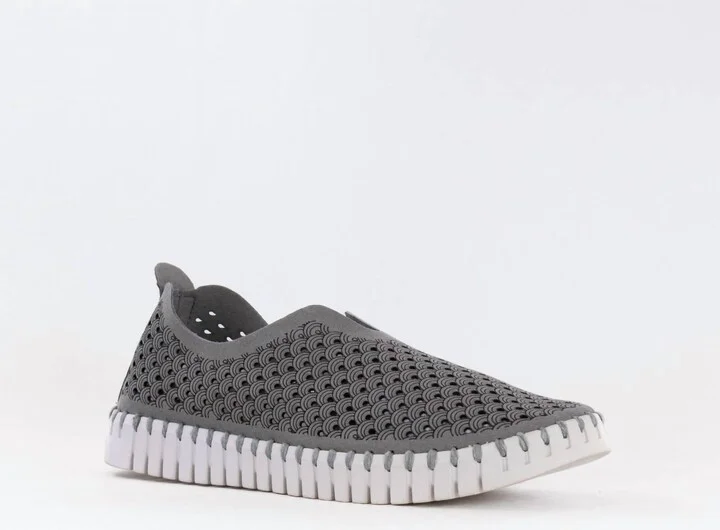 Women's Nubuck Upper Tulip Shoes In Grey