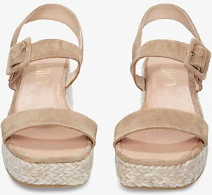 Womens Nude Contrast-Wedge Suede Espdarilles Eur 36 / 3 Uk Women - Image 2