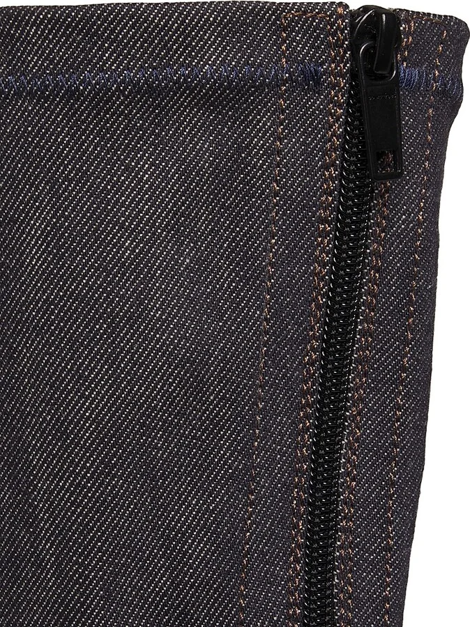 Women's Nude Denim 75MM Stiletto Boots - Dark Heather Grey - Size 6 - Image 5