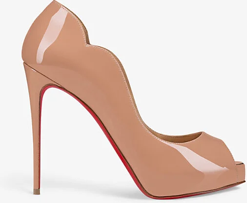 Womens Nude Hot Chick Alta 120 Patent-Leather Courts Eur 35.5/2.5 Uk Women