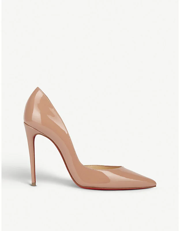 Womens Nude Iriza 100 Patent-Leather Courts Eur 37.5 / 4.5 Uk Women