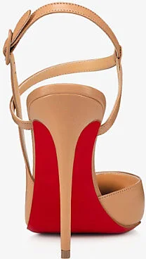 Womens Nude Jenlove 100 Leather Heeled Pumps Eur 39 / 6 Uk Women - Image 2