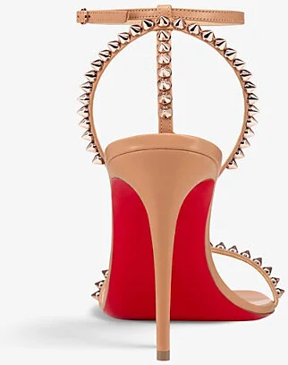 Womens Nude So Me 100 Leather Heeled Sandals Eur 39.5 / 6.5 Uk Women - Image 2