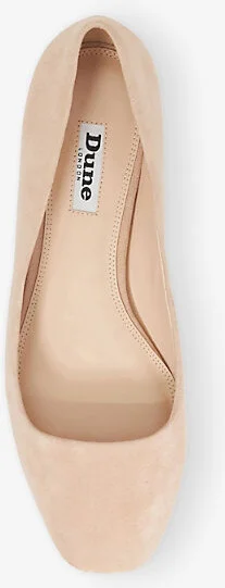 Womens Nude Suede Ballerina Suede Ballet Flats Eur 37 / 4 Uk Women - Image 2