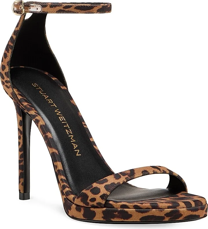 Women's Nudist 100MM Leopard-Printed Platform Sandals - Classic - Size 10 - Image 2