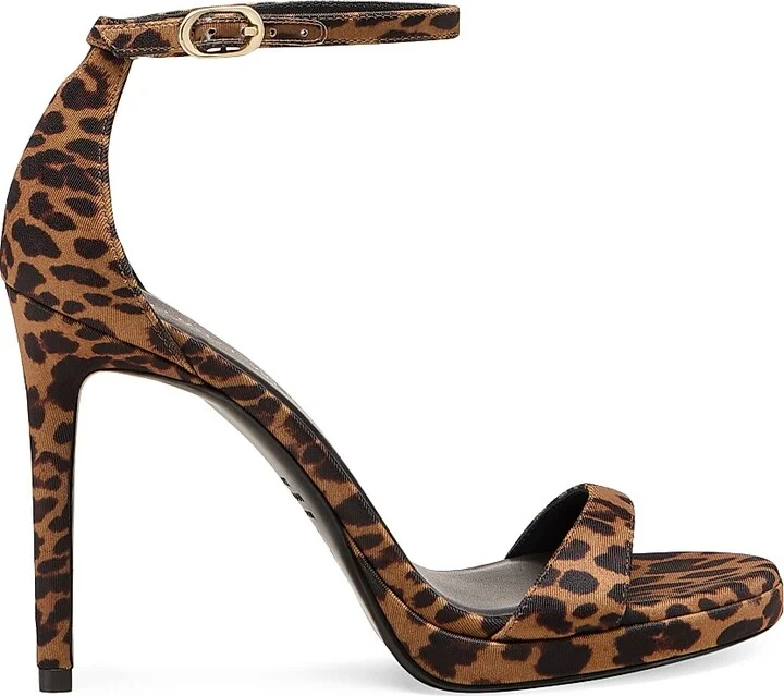 Women's Nudist 100MM Leopard-Printed Platform Sandals - Classic - Size 10