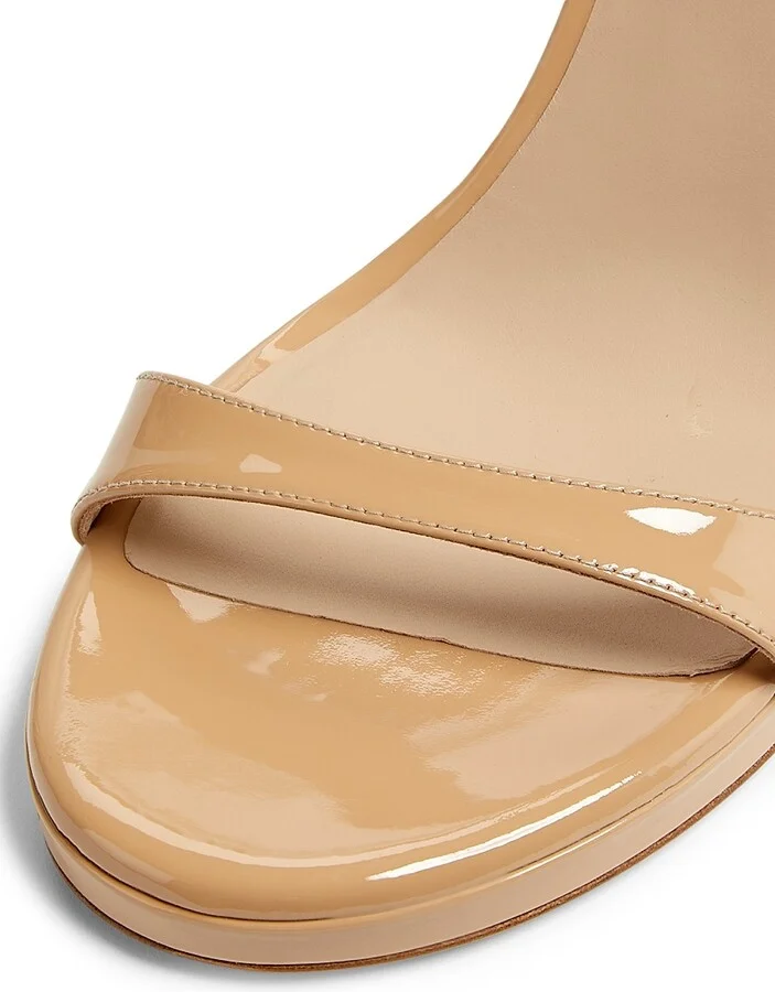 Women's Nudist 100MM Patent Leather Sandals - Adobe - Size 10 - Image 6