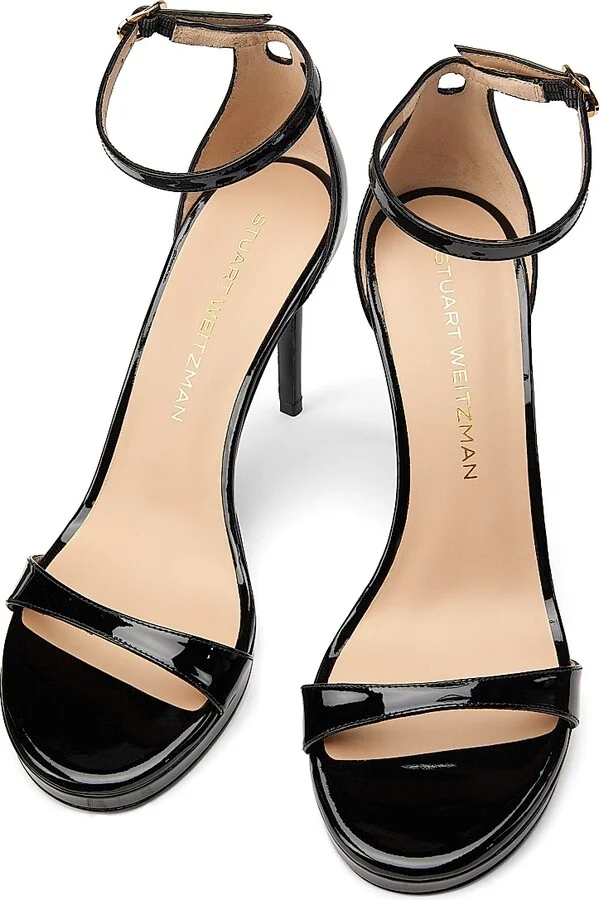 Women's Nudist 100MM Patent Leather Sandals - Adobe - Size 10 - Image 8