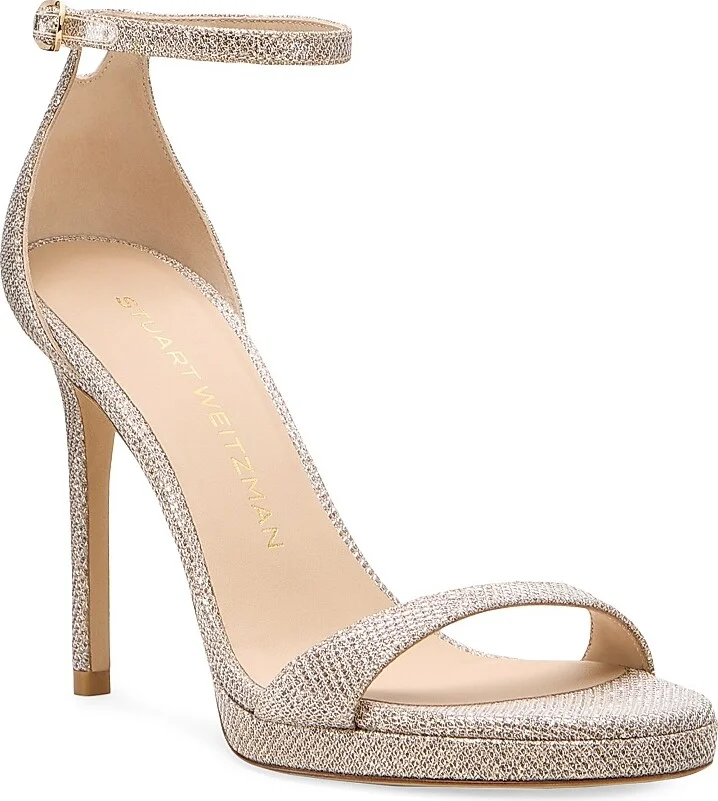 Women's Nudist 100MM Stiletto Platform Sandals - Poudre - Size 10 - Image 2