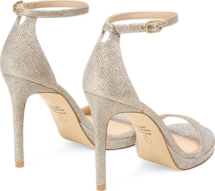 Women's Nudist 100MM Stiletto Platform Sandals - Poudre - Size 10 - Image 3