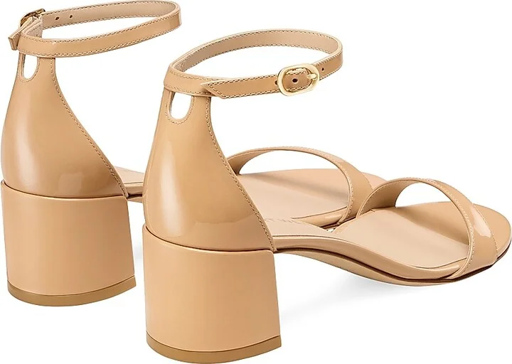Women's Nudist 50MM Patent Leather Sandals - Adobe - Size 10 - Image 3