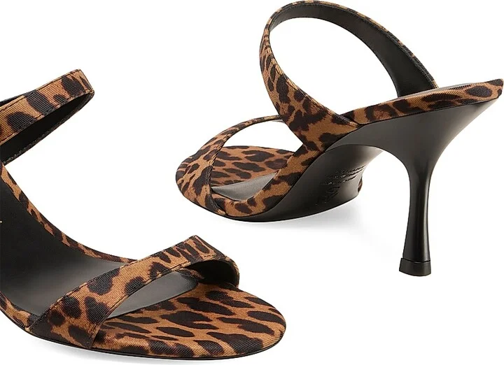 Women's Nudist 85MM Leopard-Printed Sandals - Classic - Size 10 - Image 4