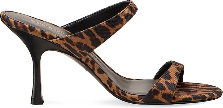 Women's Nudist 85MM Leopard-Printed Sandals - Classic - Size 10