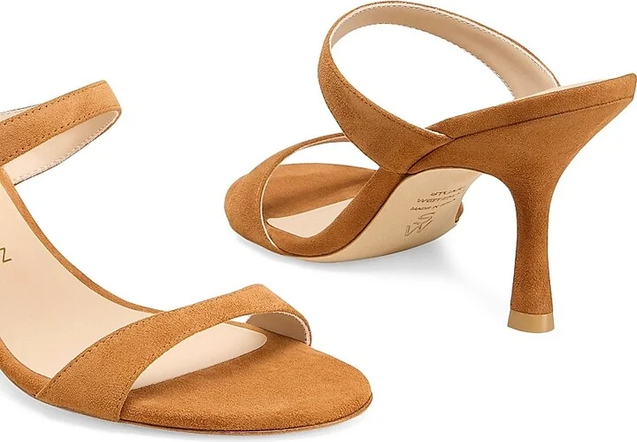 Women's Nudist 85MM Suede Sandals - Hazel - Size 10 - Image 4
