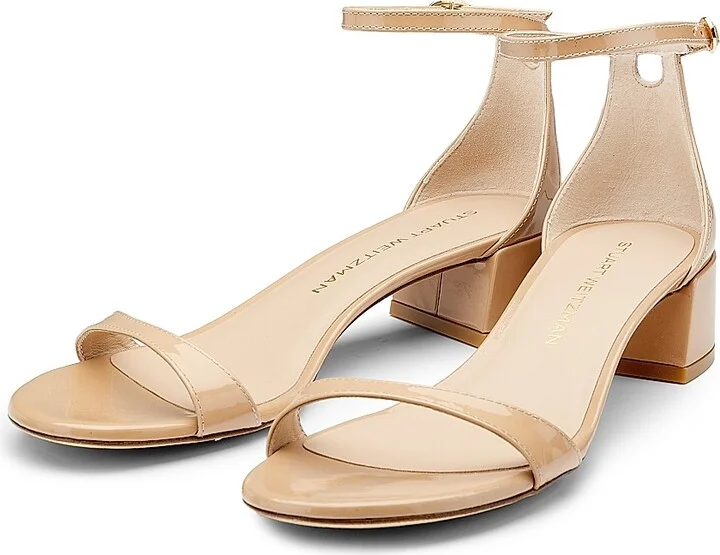 Women's Nudist Block 35MM Patent Leather Sandals - Adobe - Size 10 - Image 2