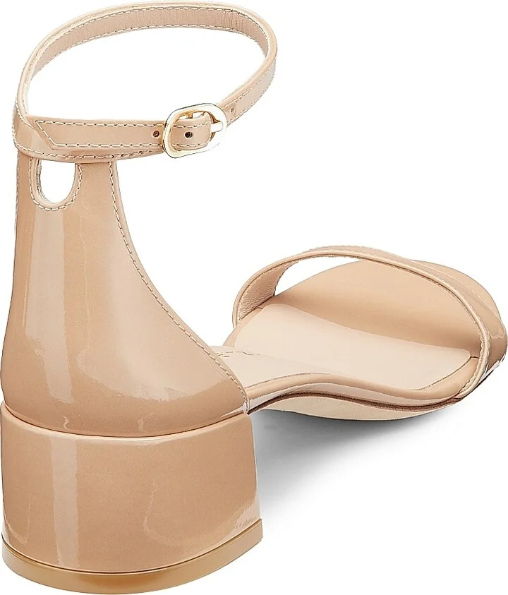 Women's Nudist Block 35MM Patent Leather Sandals - Adobe - Size 10 - Image 3