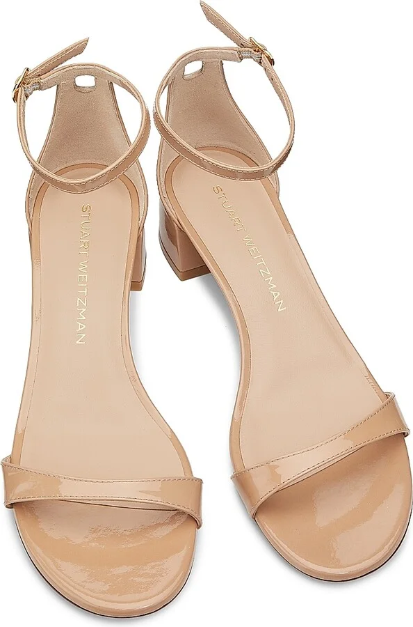 Women's Nudist Block 35MM Patent Leather Sandals - Adobe - Size 10 - Image 4