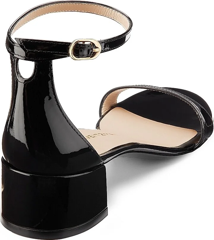 Women's Nudist Block 35MM Patent Leather Sandals - Adobe - Size 10 - Image 7