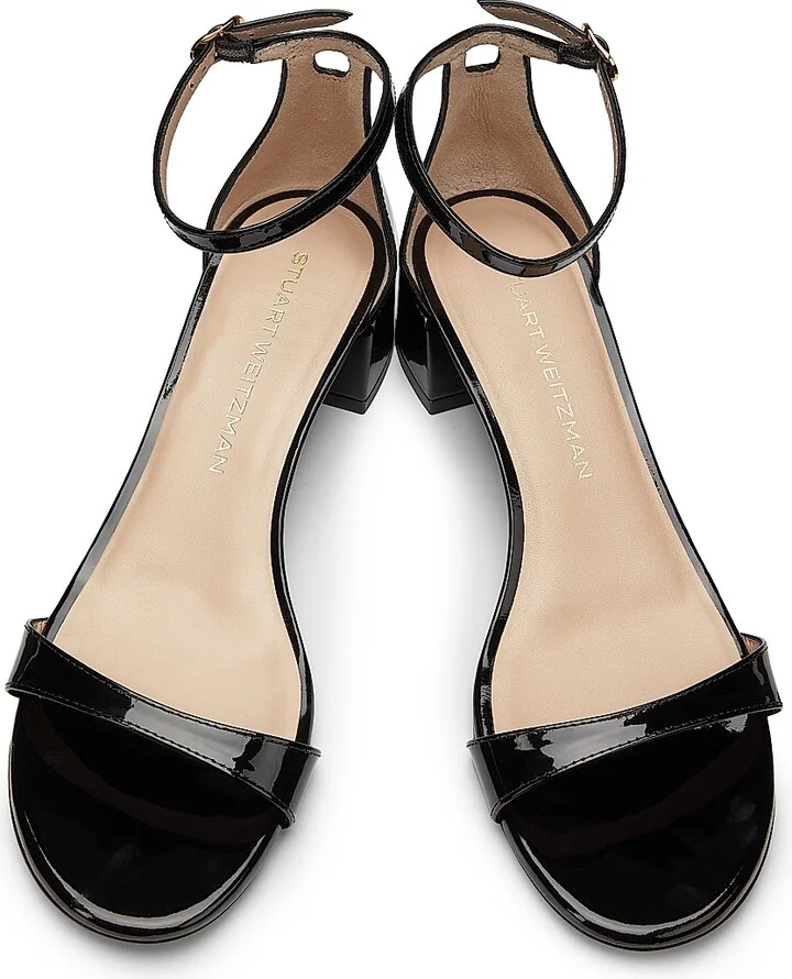 Women's Nudist Block 35MM Patent Leather Sandals - Adobe - Size 10 - Image 8