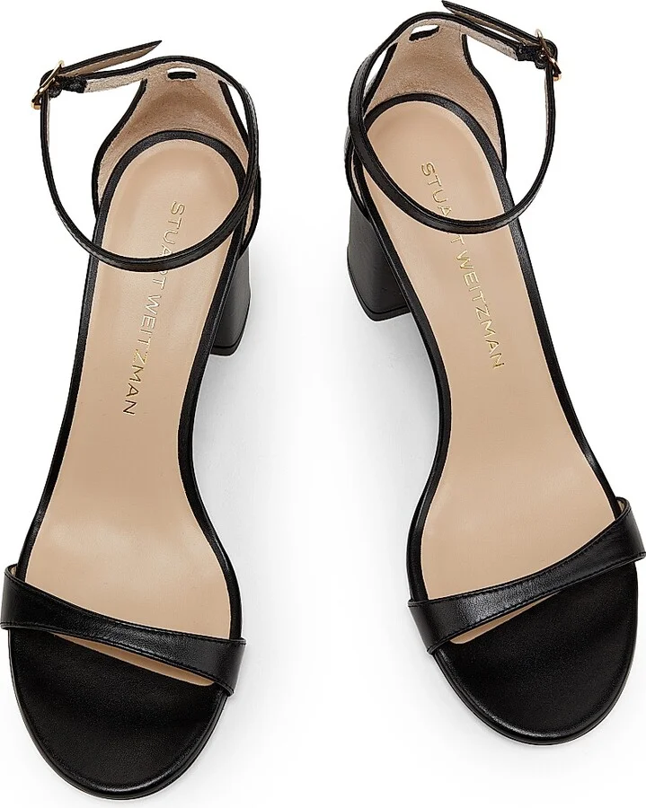 Women's Nudist Block 75MM Leather Sandals - Adobe - Size 10 - Image 8