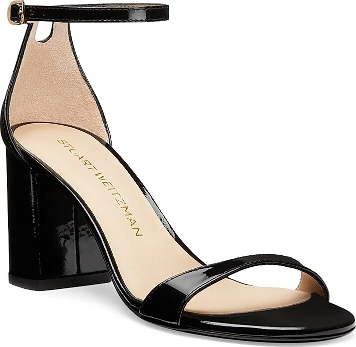 Women's Nudist Block 75MM Patent Leather Sandals - Adobe - Size 10 - Image 5